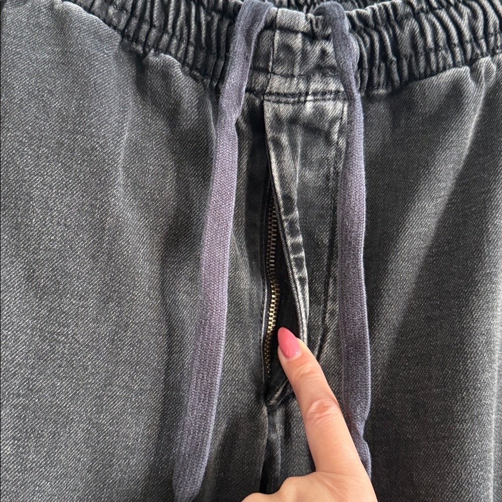 rag & bone Gray Denim Jogger Pants | Size L - Picture 3 of 9